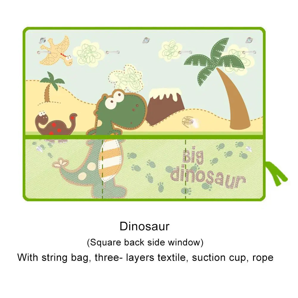 Cartoon Universal Car Side Window Sunshade Curtain Summer Adjustable Auto Windows Sun Visor Styling Animal Pattern Blinds Covers