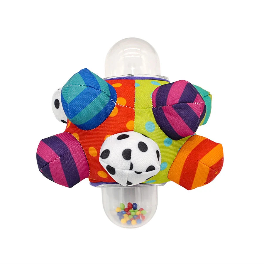 Toddlers Sensory Bell Toys Cognitive Developmental Bumpy Ball Rattles Newborns Brain Development Toy for Kids Infant Babies Gift