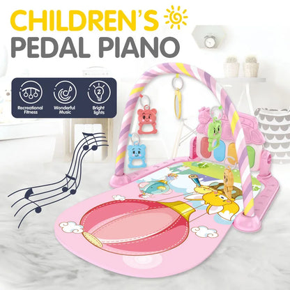 Baby Music Activity Gym Rug Play Mat Newborn Carpet Pedal Piano Keyboard Infant Fitness Rack Playmat Crawling Game Pad Toys Gift