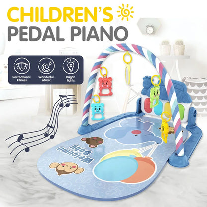 Baby Music Activity Gym Rug Play Mat Newborn Carpet Pedal Piano Keyboard Infant Fitness Rack Playmat Crawling Game Pad Toys Gift