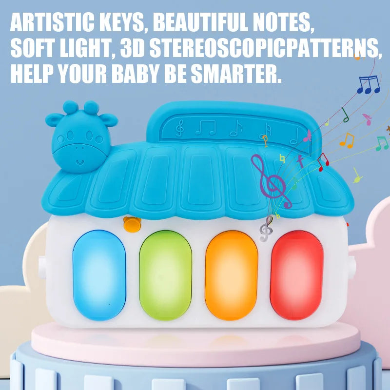 Baby Music Activity Gym Rug Play Mat Newborn Carpet Pedal Piano Keyboard Infant Fitness Rack Playmat Crawling Game Pad Toys Gift