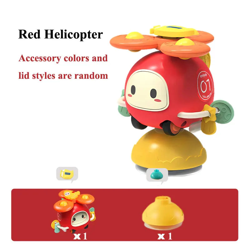 Suction Cup Spinner High Chair Baby Toys 6 12 Months Rotating Rattle for Bath Shower Educational Montessori Game 1 2 3 Years