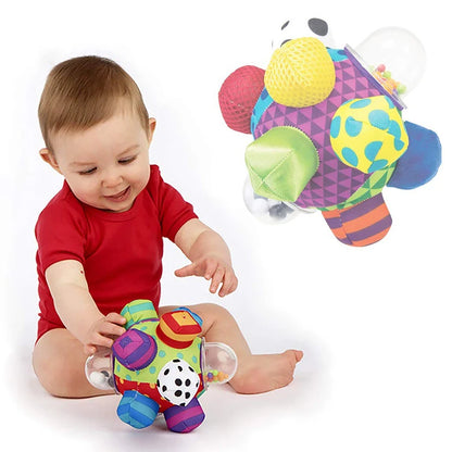 Toddlers Sensory Bell Toys Cognitive Developmental Bumpy Ball Rattles Newborns Brain Development Toy for Kids Infant Babies Gift