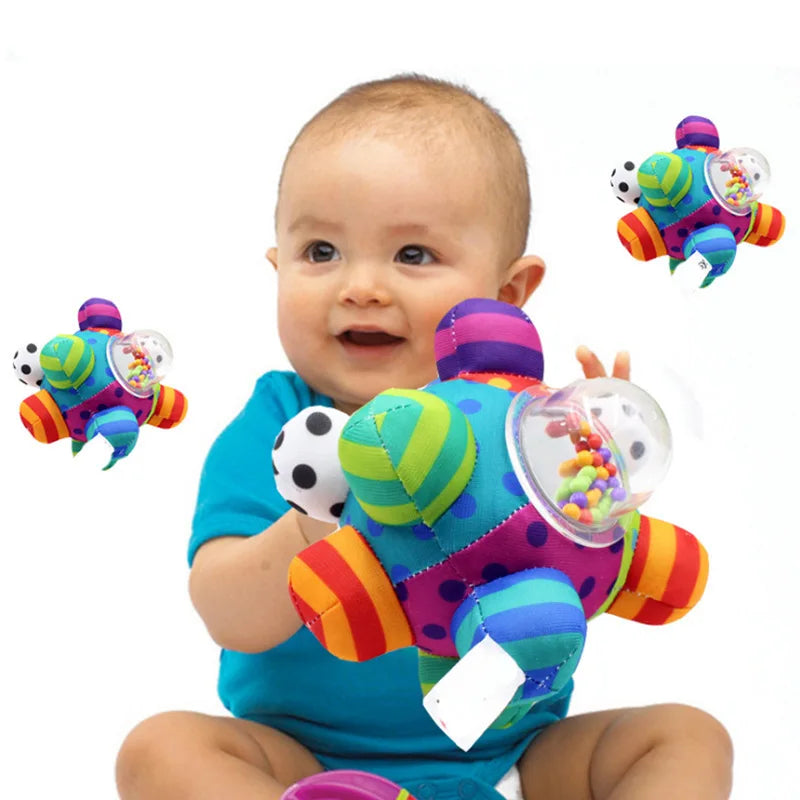 Toddlers Sensory Bell Toys Cognitive Developmental Bumpy Ball Rattles Newborns Brain Development Toy for Kids Infant Babies Gift