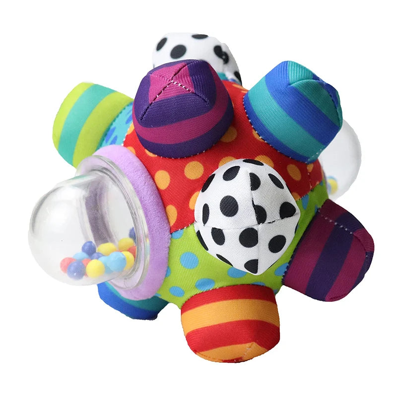 Toddlers Sensory Bell Toys Cognitive Developmental Bumpy Ball Rattles Newborns Brain Development Toy for Kids Infant Babies Gift