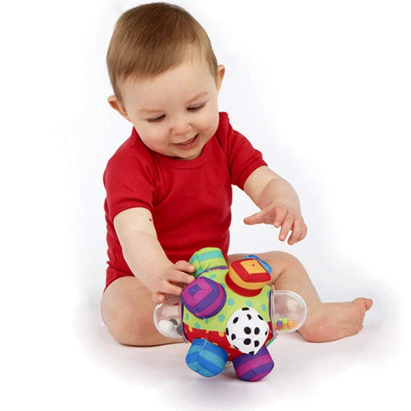 Toddlers Sensory Bell Toys Cognitive Developmental Bumpy Ball Rattles Newborns Brain Development Toy for Kids Infant Babies Gift