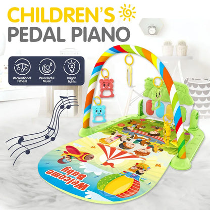 Baby Music Activity Gym Rug Play Mat Newborn Carpet Pedal Piano Keyboard Infant Fitness Rack Playmat Crawling Game Pad Toys Gift