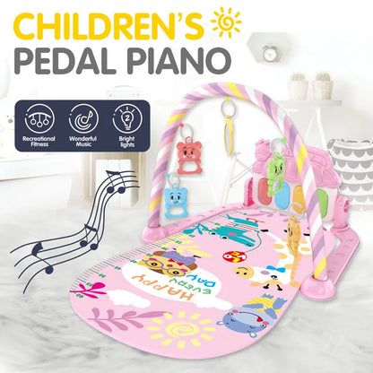 Baby Music Activity Gym Rug Play Mat Newborn Carpet Pedal Piano Keyboard Infant Fitness Rack Playmat Crawling Game Pad Toys Gift