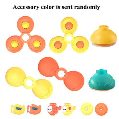 Suction Cup Spinner High Chair Baby Toys 6 12 Months Rotating Rattle for Bath Shower Educational Montessori Game 1 2 3 Years